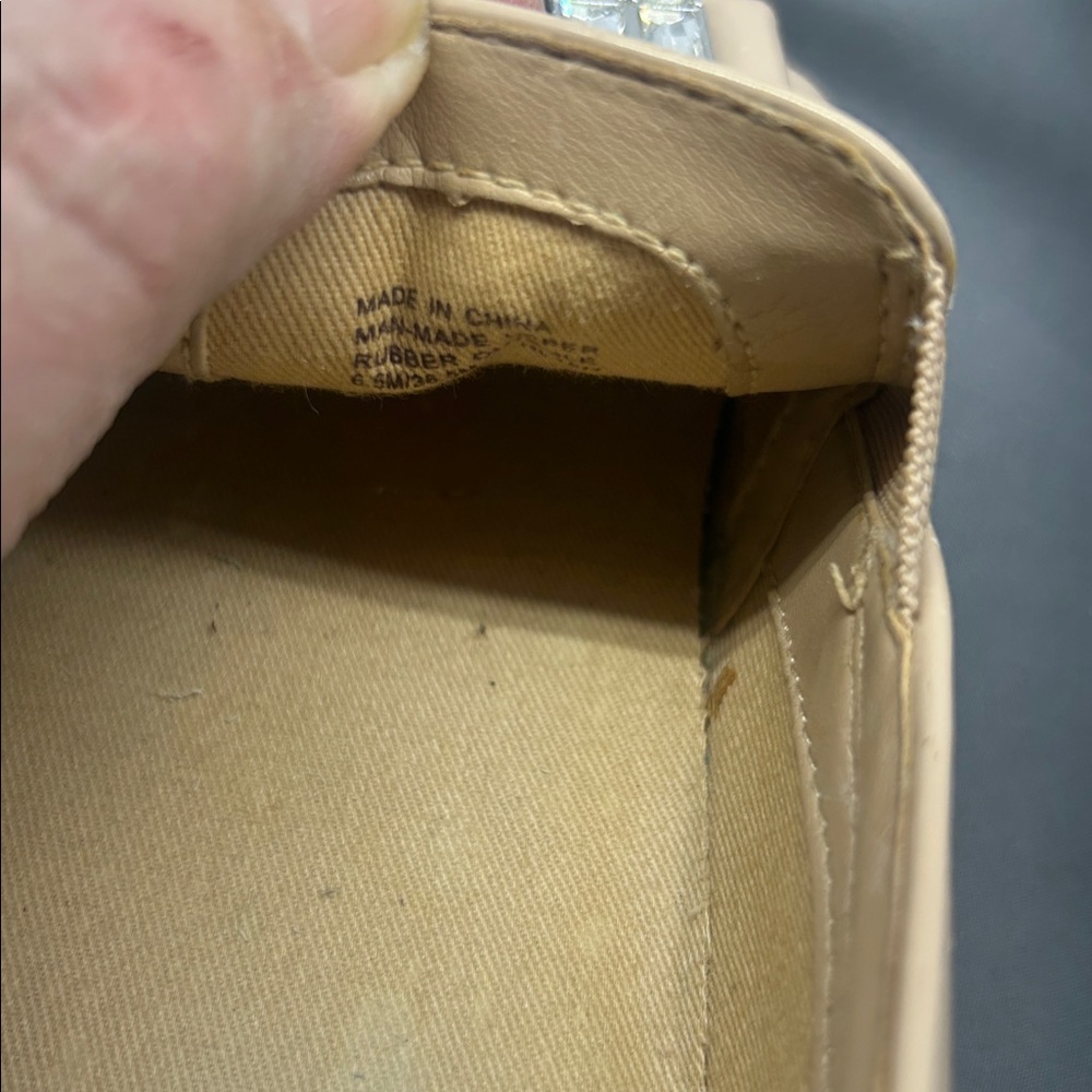 Michael Kors Womens Slip On Sneakers‎ Flats Beige Embellished Jewel Size 6.5M - Picture 4 of 7